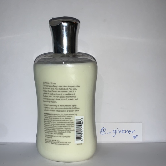 White Citrus Body Lotion🧴Bath & Body Works - Picture 2 of 5
